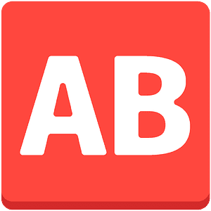 AB button (blood type)