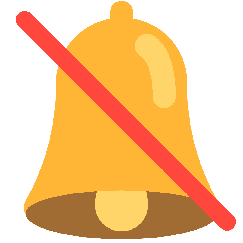 Bell with slash