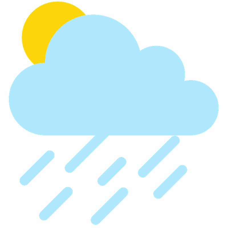 Sun behind rain cloud