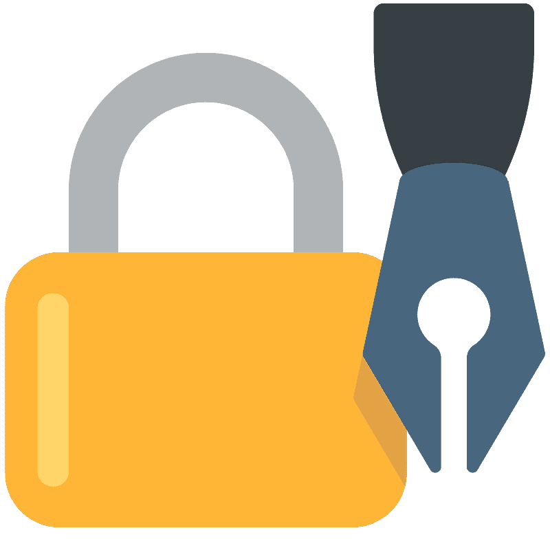 Locked with pen