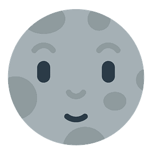 New moon face