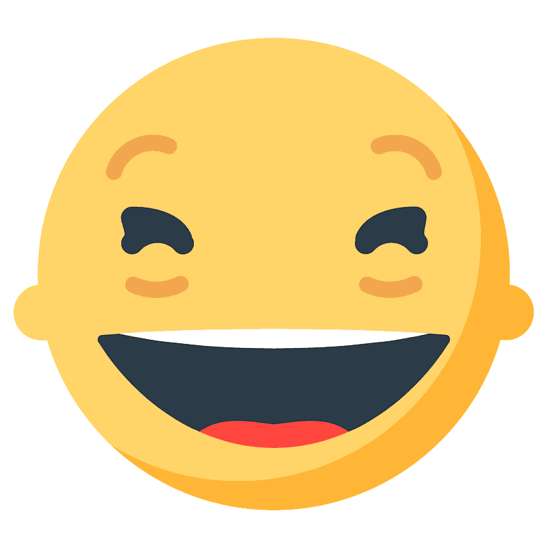 Grinning squinting face