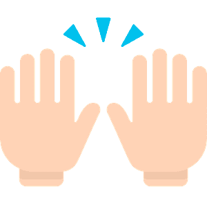 Raising hands