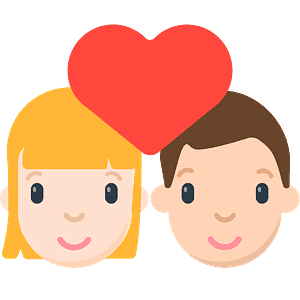 Couple with heart