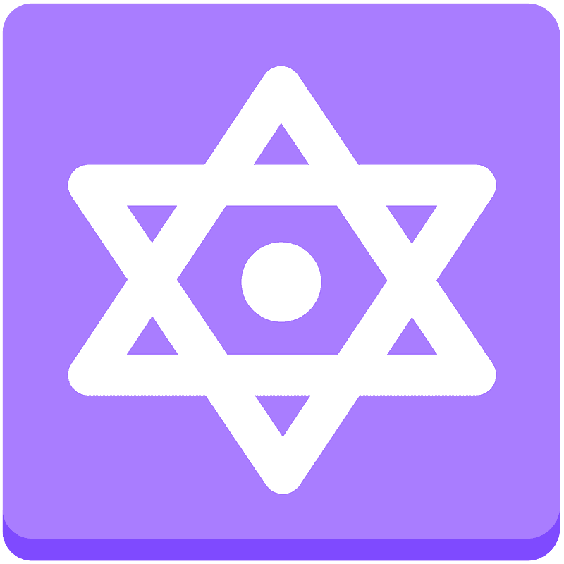 Dotted six-pointed star