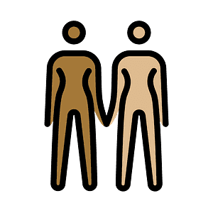 Women holding hands