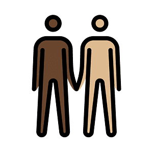 Men holding hands