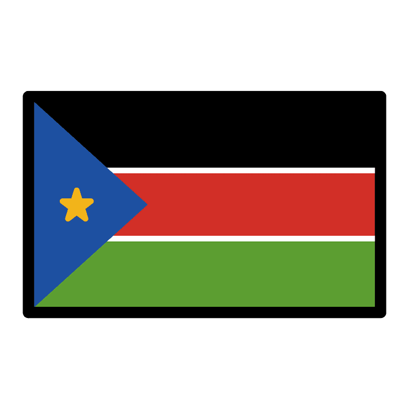 South Sudan flag - Free vector emoji on creazilla.com