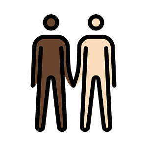 Men holding hands