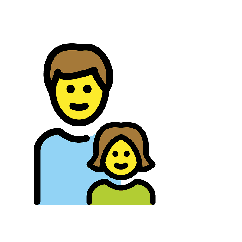 Family: man, girl