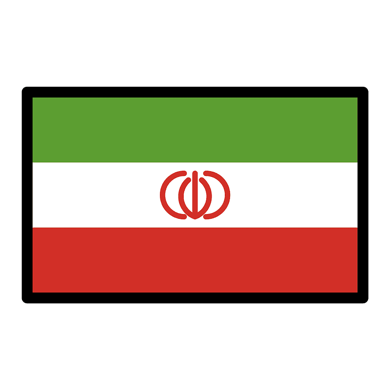 Iran flagga