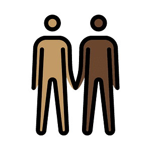 Men holding hands