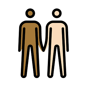 Men holding hands