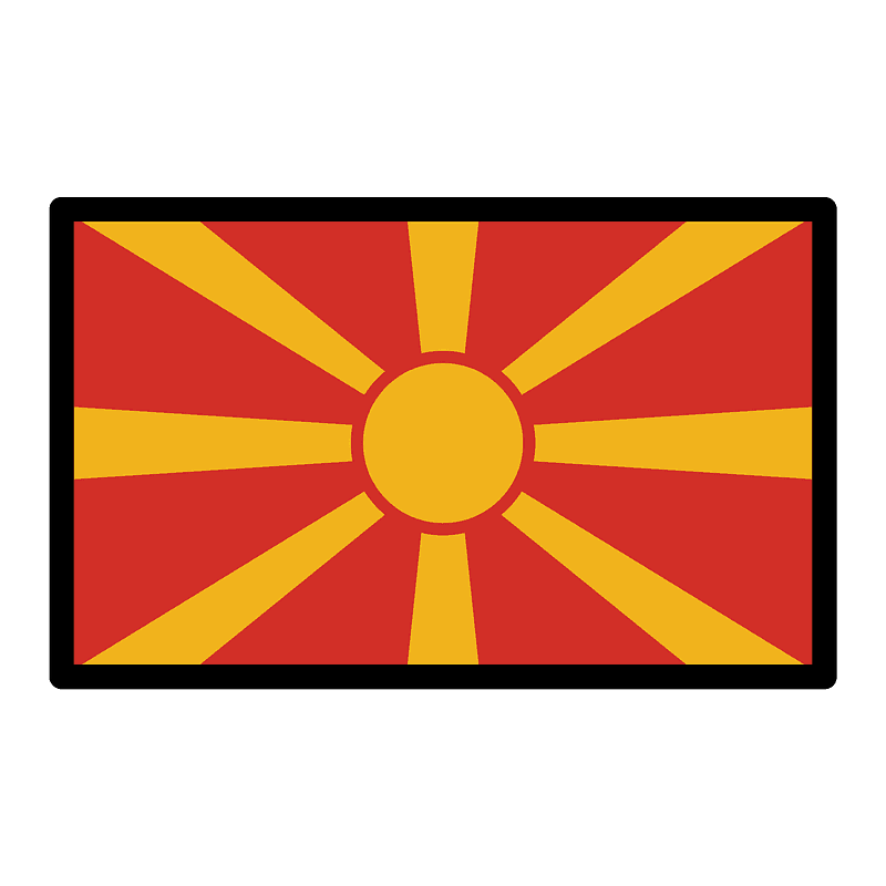 North Macedonia flag