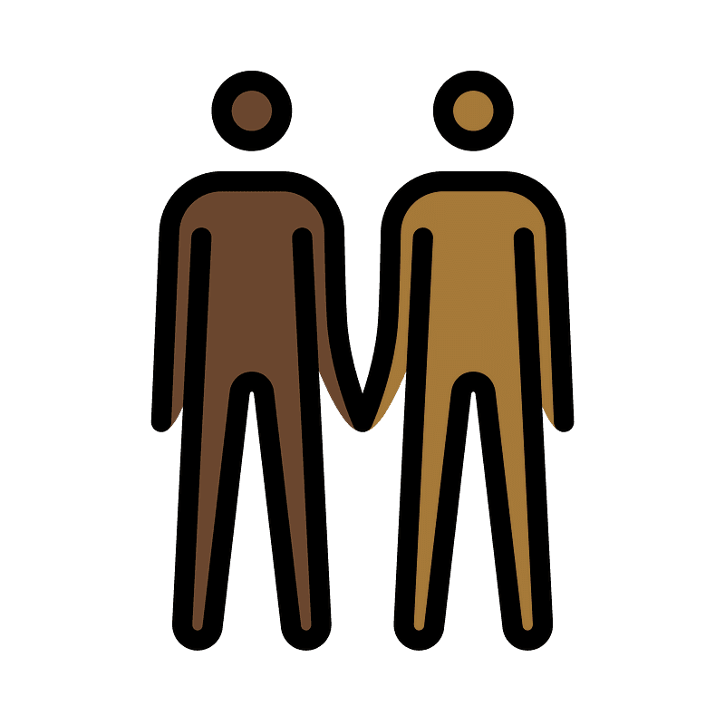 Men holding hands