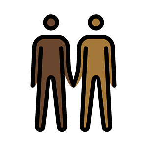 Men holding hands