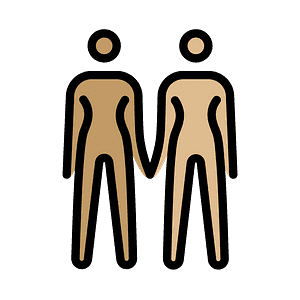 Women holding hands
