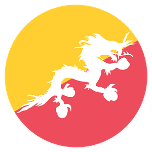 Bhutan flagg