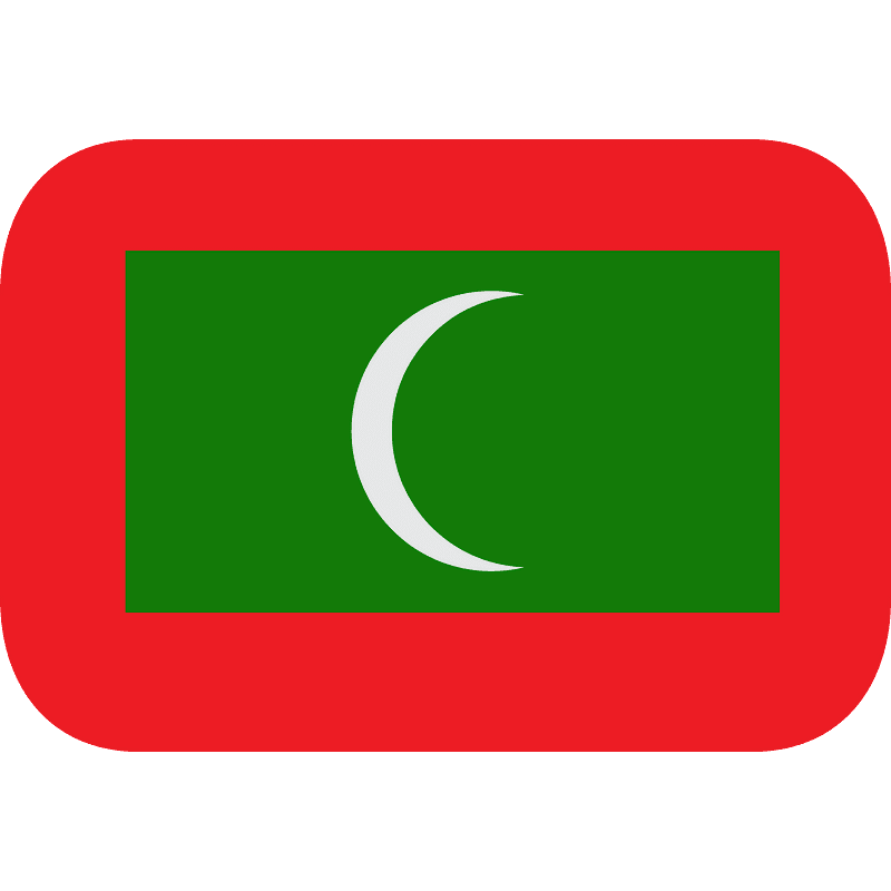 Maldives flag - Free vector emoji on creazilla.com