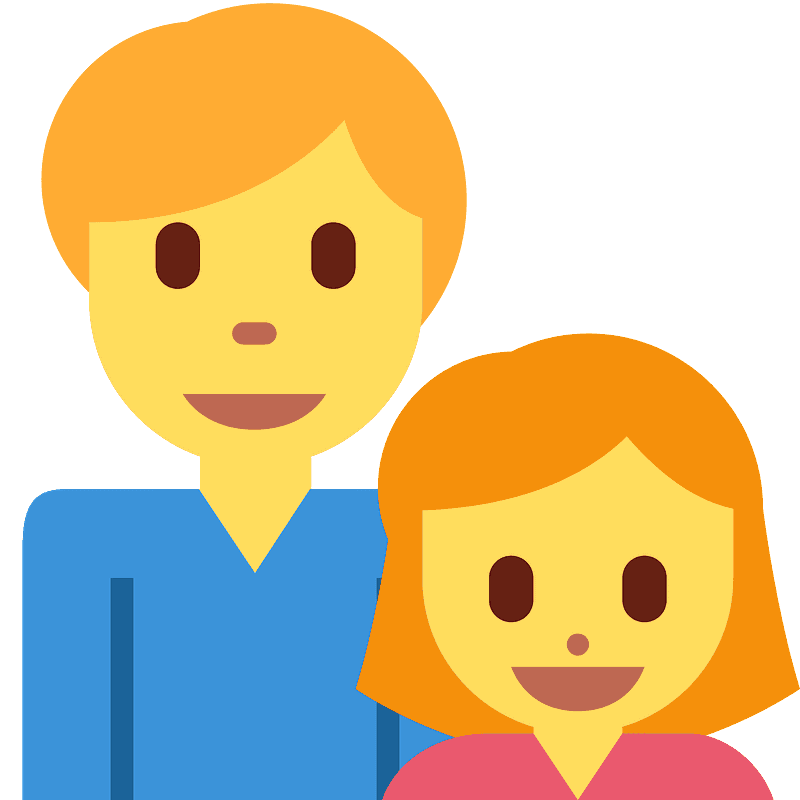 Family: man, girl