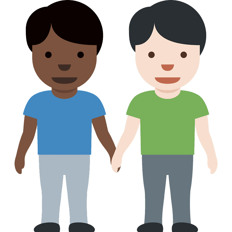 Men holding hands