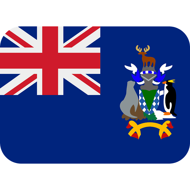 Géorgie du Sud et îles Sandwich du Sud drapeau 