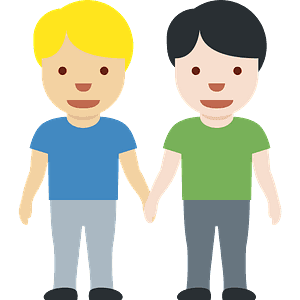 Men holding hands