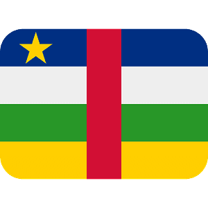 Centralafrikanska republiken flagga