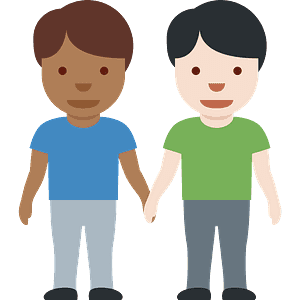 Men holding hands