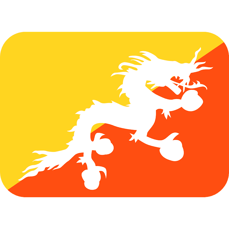 Bhutan flagg