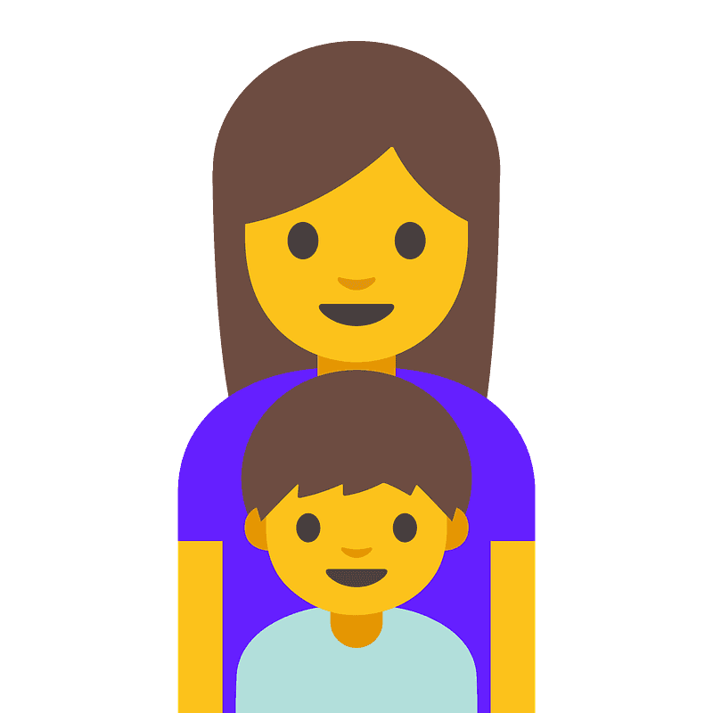 Family: woman, boy