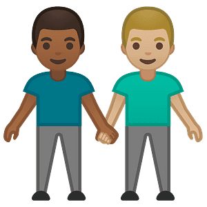 Men holding hands