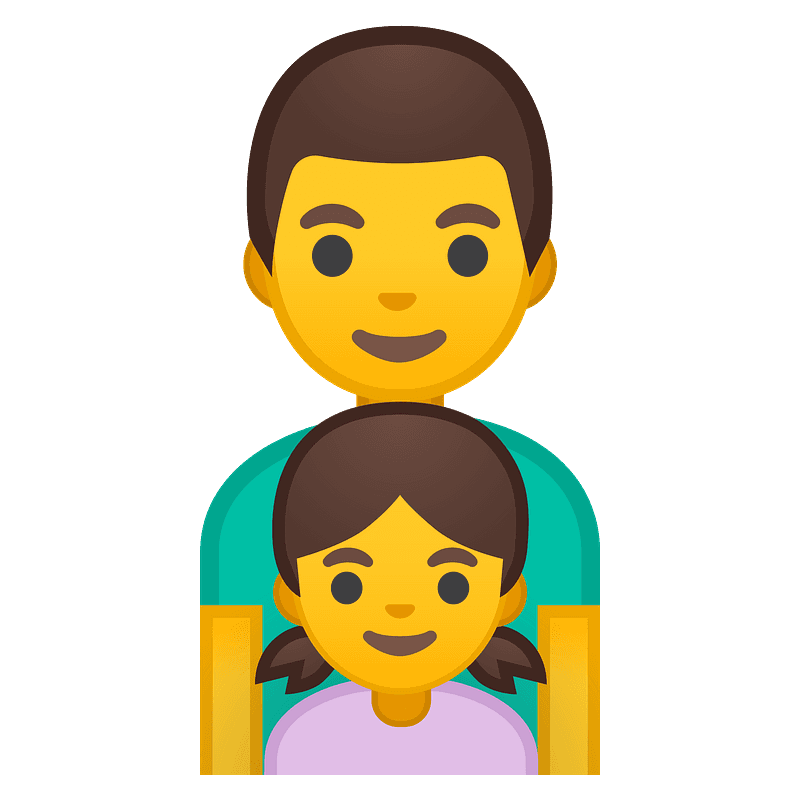 Family: man, girl