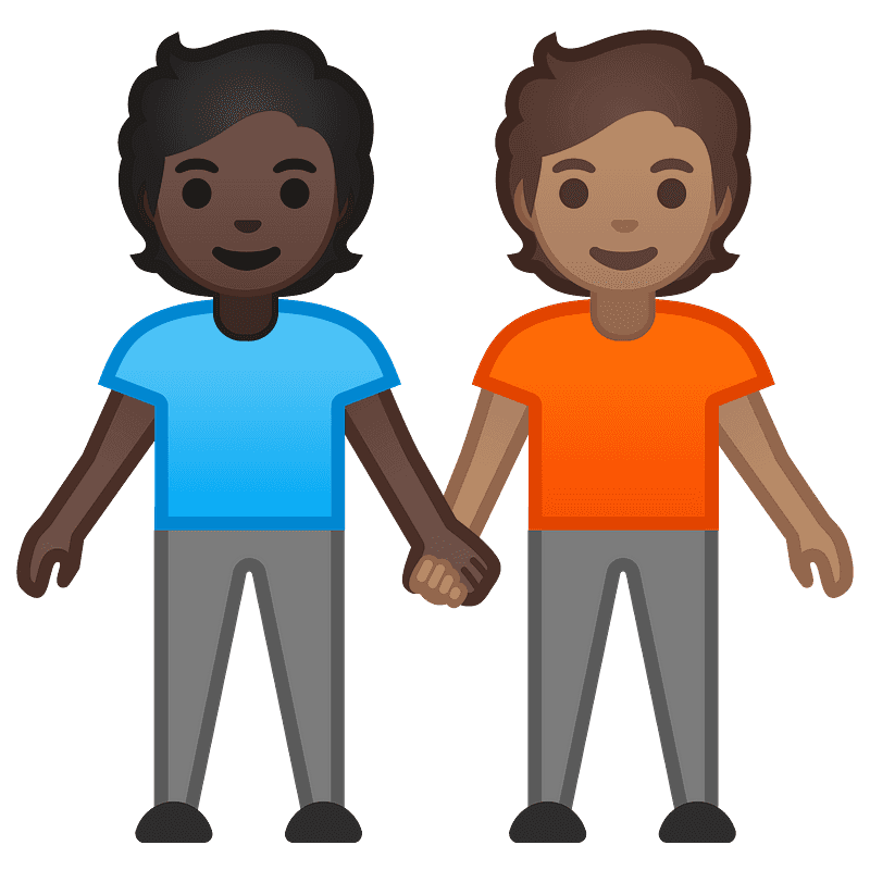 People holding hands - Free vector emoji on creazilla.com