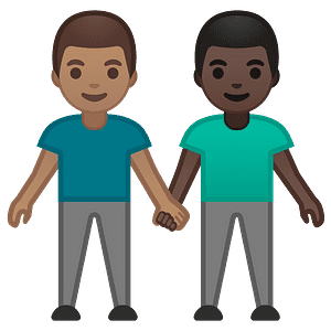 Men holding hands