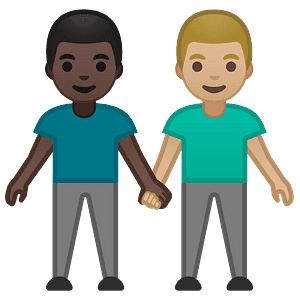 Men holding hands