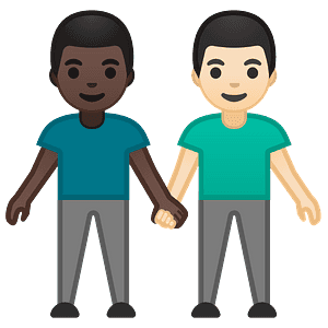 Men holding hands