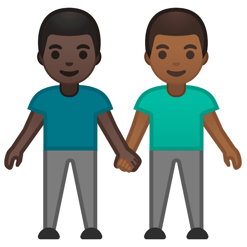 Men holding hands