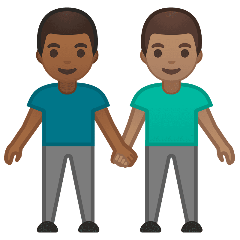 Men holding hands