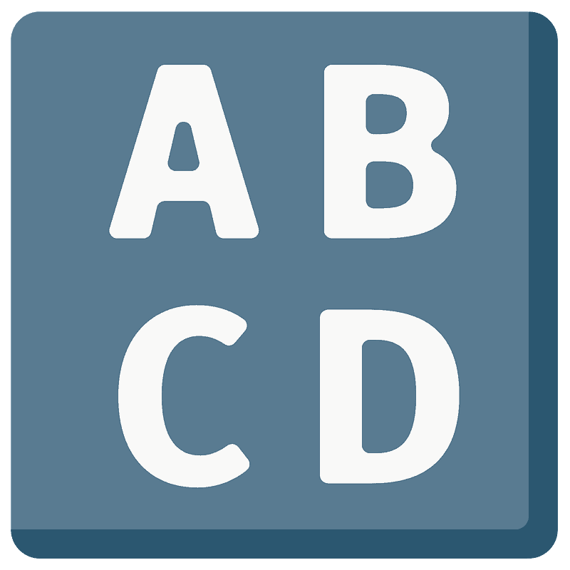 Input latin uppercase