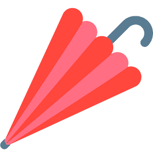Closed umbrella