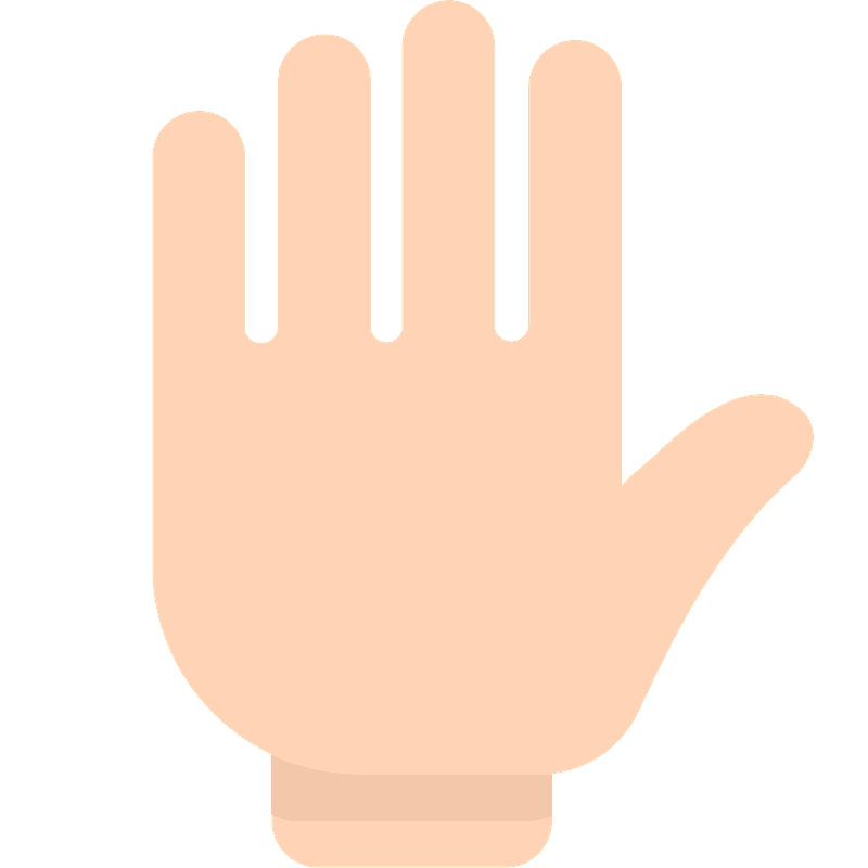 Raised hand