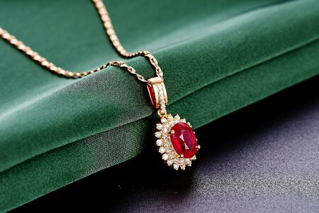 Jewelry ruby pendant