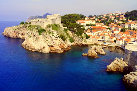 Sea croatia fortress photo