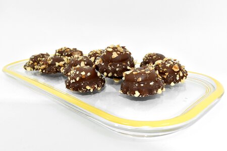 Chocolates cookies walnut photo
