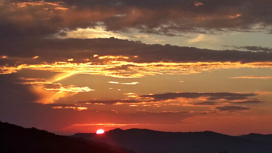 Sunset Over the Hills photo