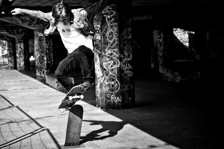 Skateboard Jump photo