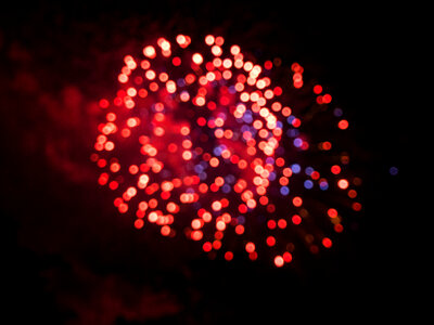 Blurred Fireworks photo