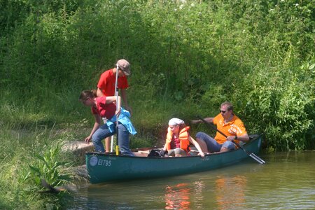 Canoeing canoe trip boat trip photo