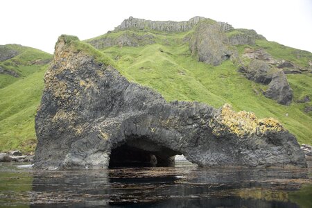 Basalt cave island photo